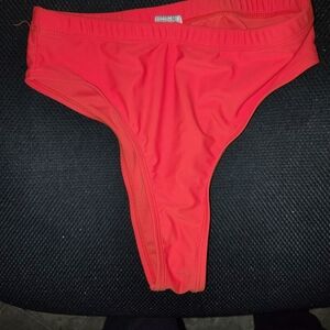 Vibrant Coral Bikini Bottom